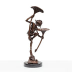 Goblin With Mushrooms - Bronze Sculpture (Miniature) - Edition by artist David Goode - Wyecliffe Galleries