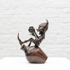 Jackpot - Bronze Sculpture (Miniature) - Edition by artist David Goode - Wyecliffe Galleries
