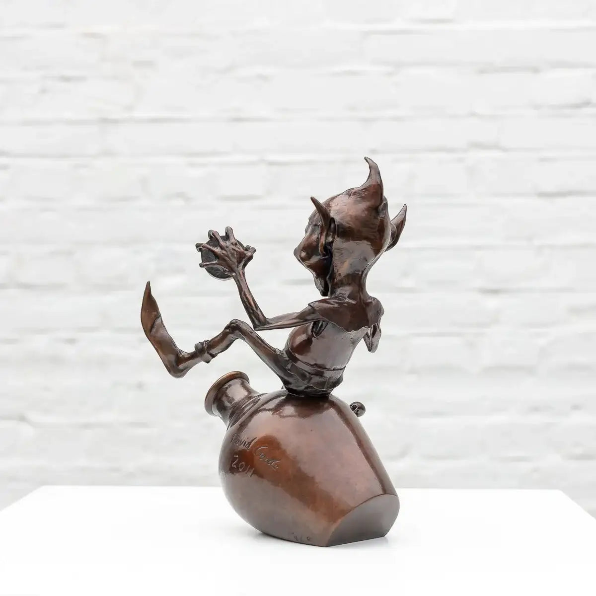 Jackpot - Bronze Sculpture (Miniature) - Edition by artist David Goode - Wyecliffe Galleries