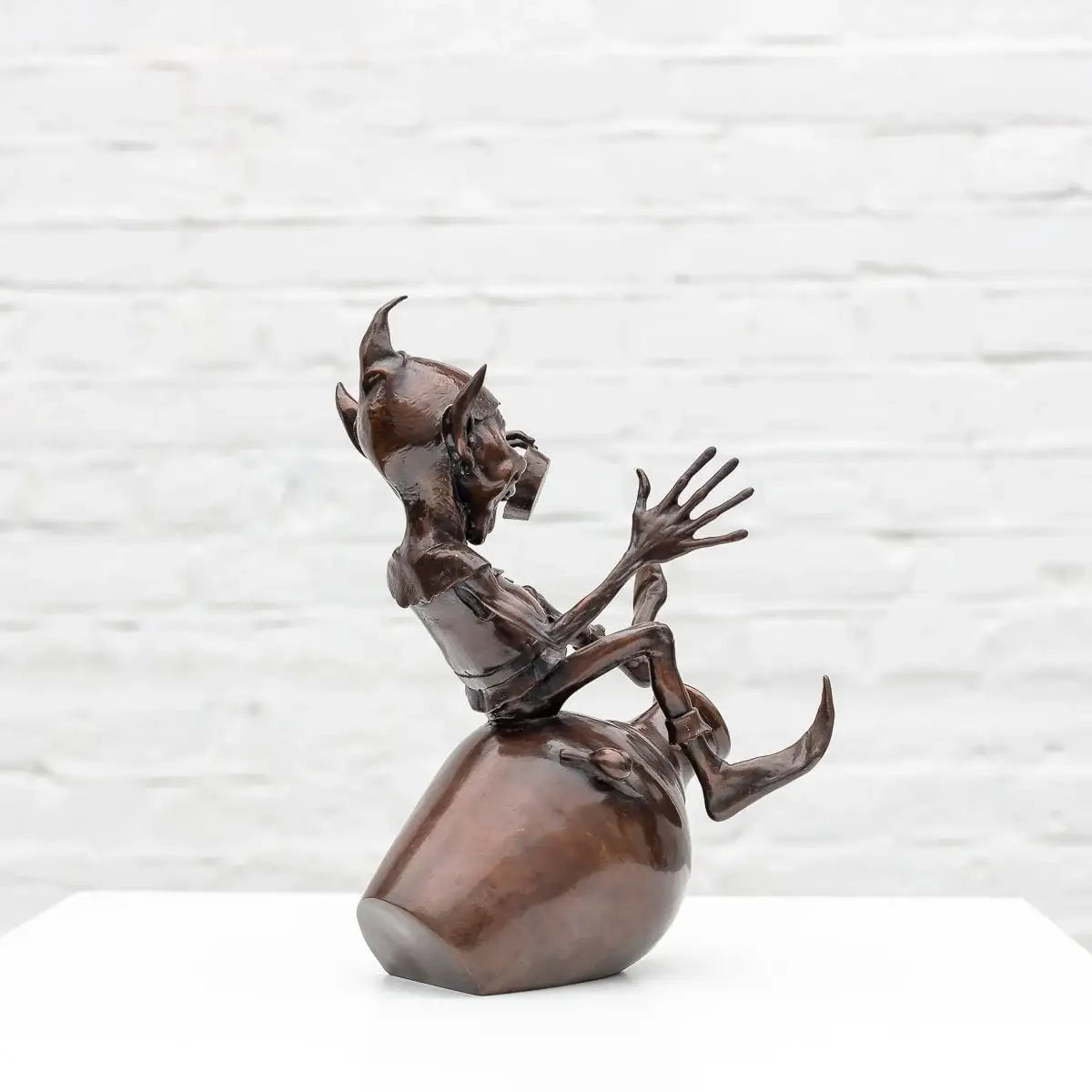 Jackpot - Bronze Sculpture (Miniature) - Edition by artist David Goode - Wyecliffe Galleries