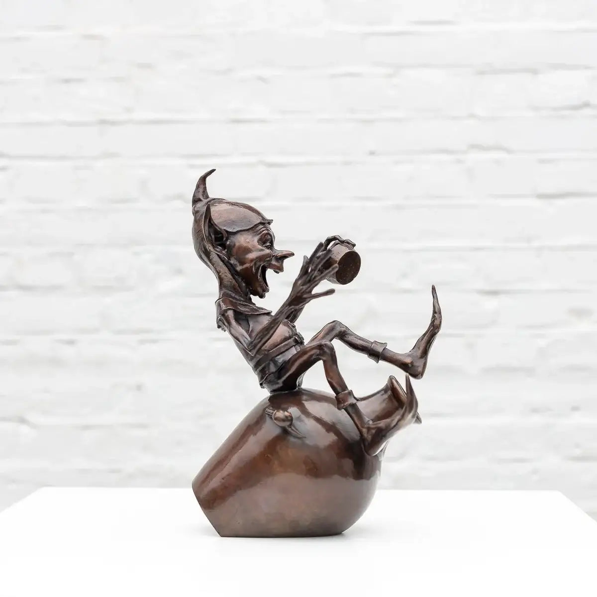 Jackpot - Bronze Sculpture (Miniature) - Edition by artist David Goode - Wyecliffe Galleries