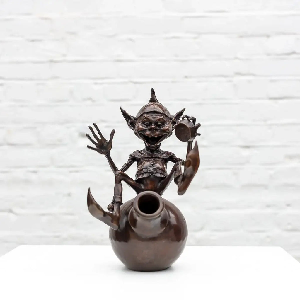 Jackpot - Bronze Sculpture (Miniature) - Edition by artist David Goode - Wyecliffe Galleries