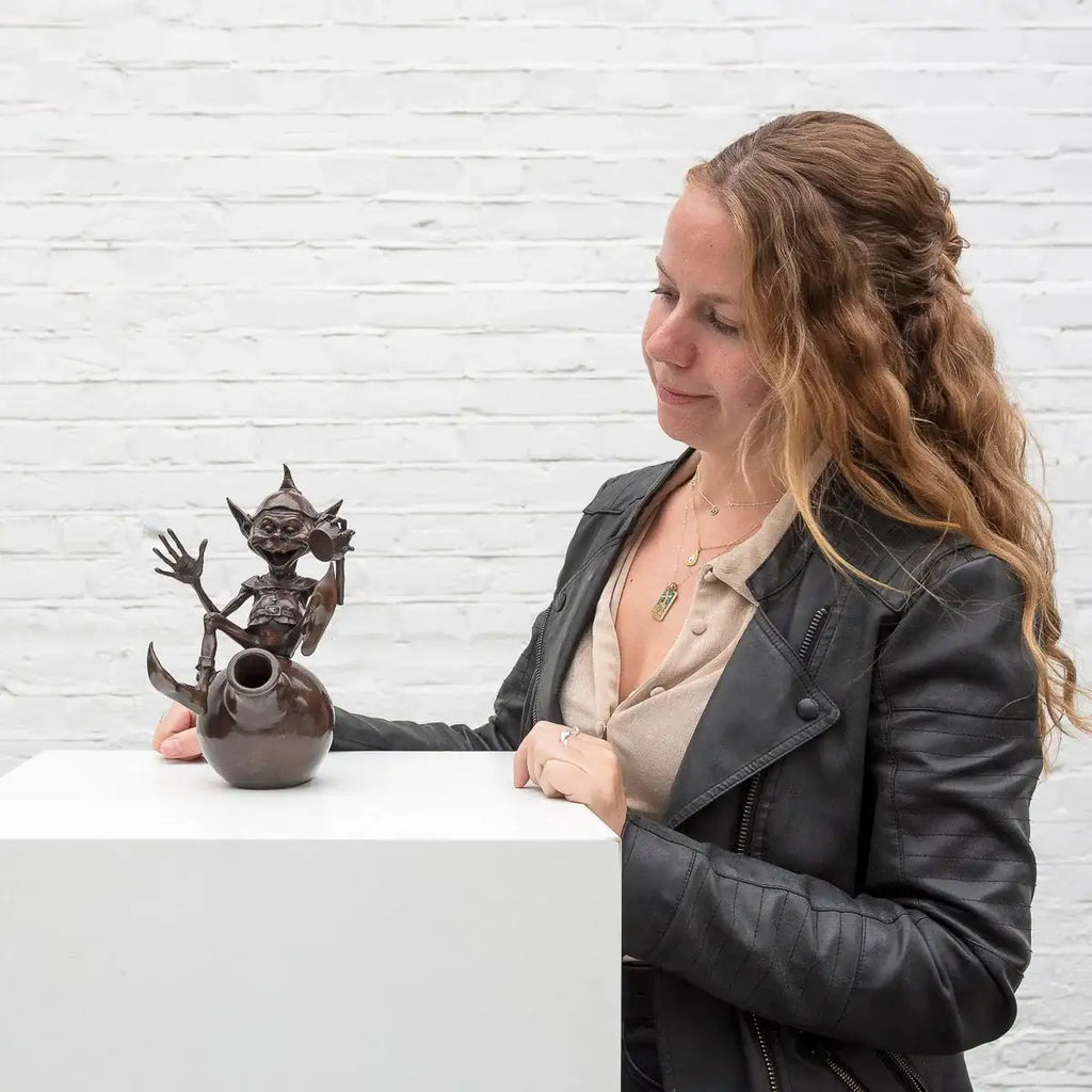 Jackpot - Bronze Sculpture (Miniature) - Edition by artist David Goode - Wyecliffe Galleries