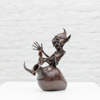 Jackpot - Bronze Sculpture (Miniature) - Edition by artist David Goode - Wyecliffe Galleries