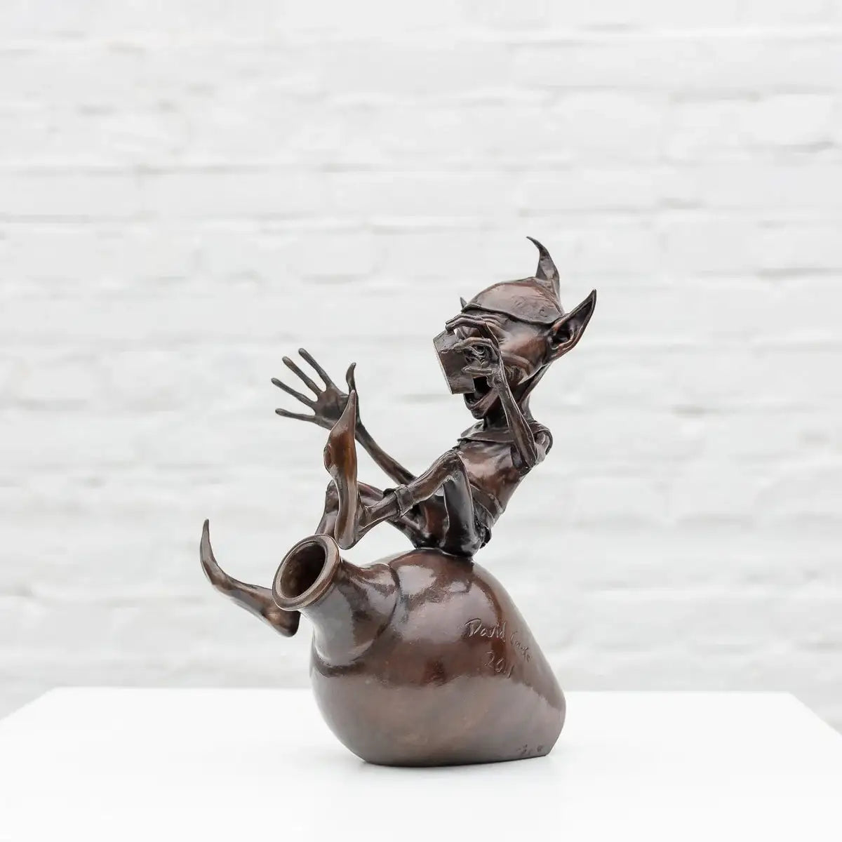 Jackpot - Bronze Sculpture (Miniature) - Edition by artist David Goode - Wyecliffe Galleries