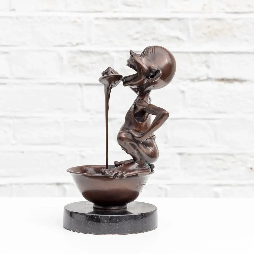 Little Pudding - Bronze Sculpture (Miniature) - Edition by artist David Goode - Wyecliffe Galleries