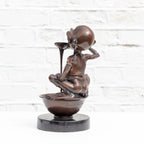 Little Pudding - Bronze Sculpture (Miniature) - Edition by artist David Goode - Wyecliffe Galleries