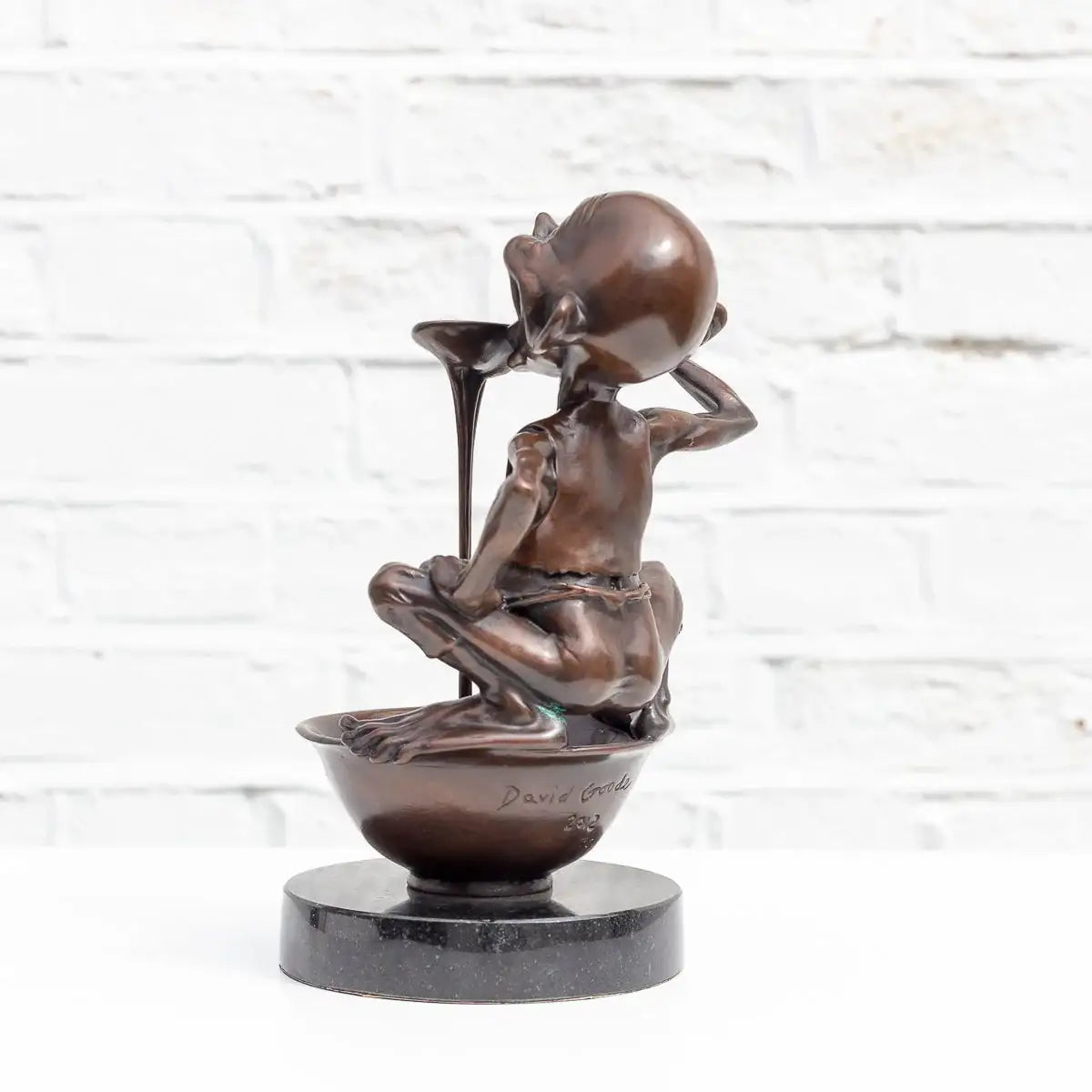Little Pudding - Bronze Sculpture (Miniature) - Edition by artist David Goode - Wyecliffe Galleries