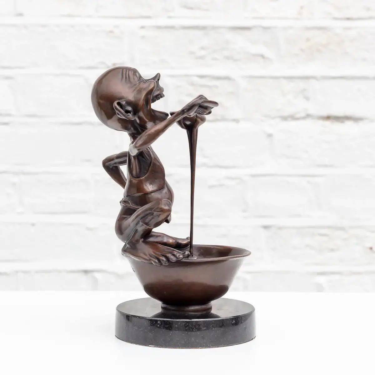 Little Pudding - Bronze Sculpture (Miniature) - Edition by artist David Goode - Wyecliffe Galleries