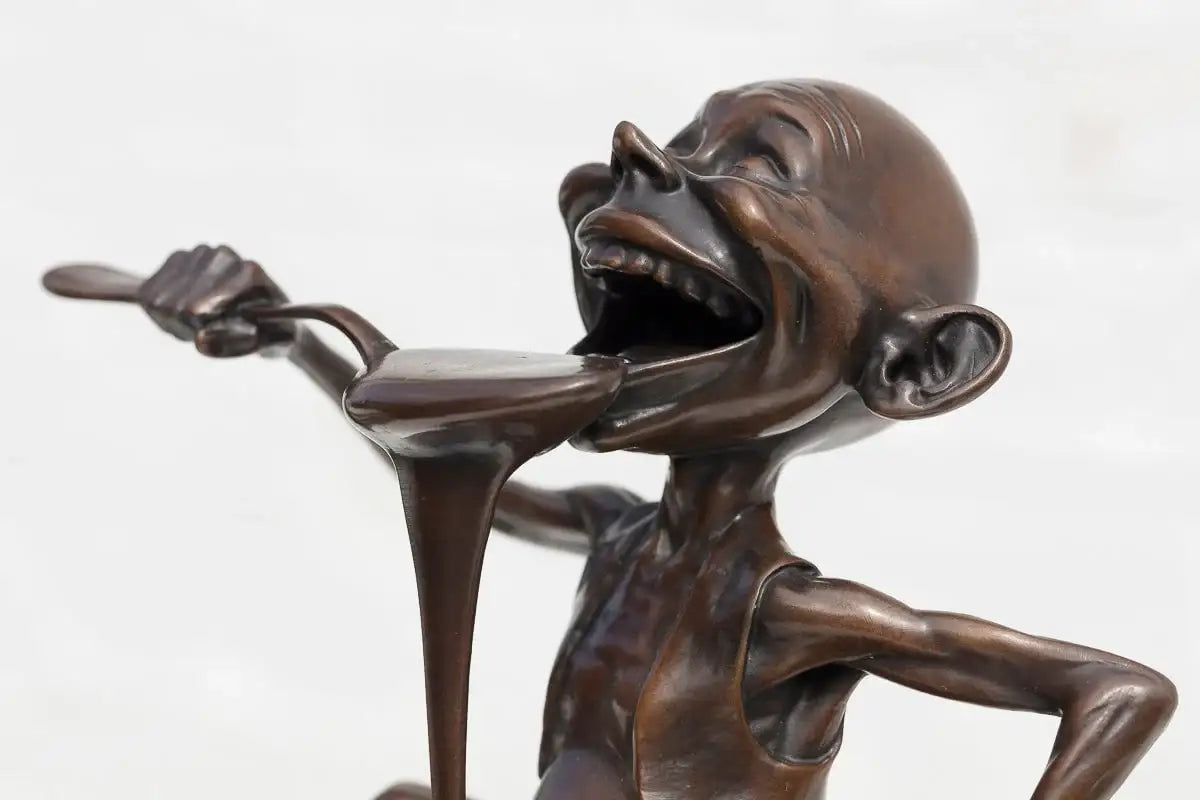Little Pudding - Bronze Sculpture (Miniature) - Edition by artist David Goode - Wyecliffe Galleries