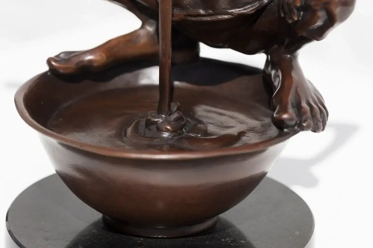 Little Pudding - Bronze Sculpture (Miniature) - Edition by artist David Goode - Wyecliffe Galleries