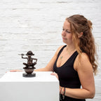 Little Pudding - Bronze Sculpture (Miniature) - Edition by artist David Goode - Wyecliffe Galleries