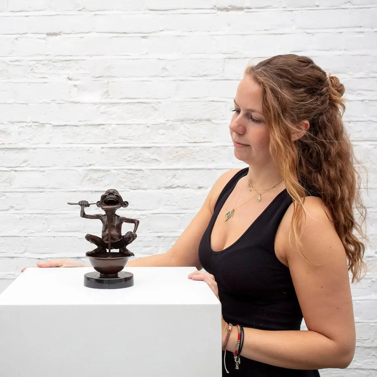 Little Pudding - Bronze Sculpture (Miniature) - Edition by artist David Goode - Wyecliffe Galleries