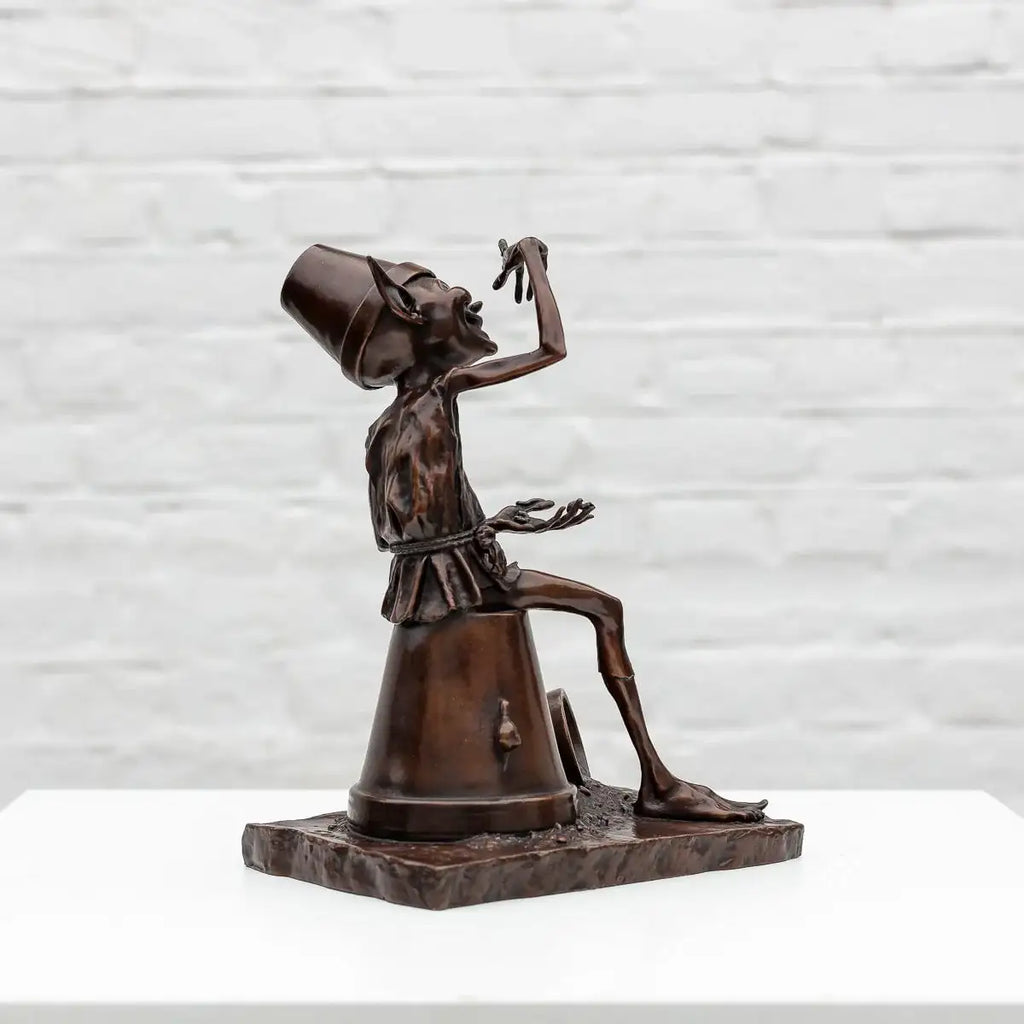 Mischief - Bronze Sculpture (Miniature) - Edition by artist David Goode - Wyecliffe Galleries