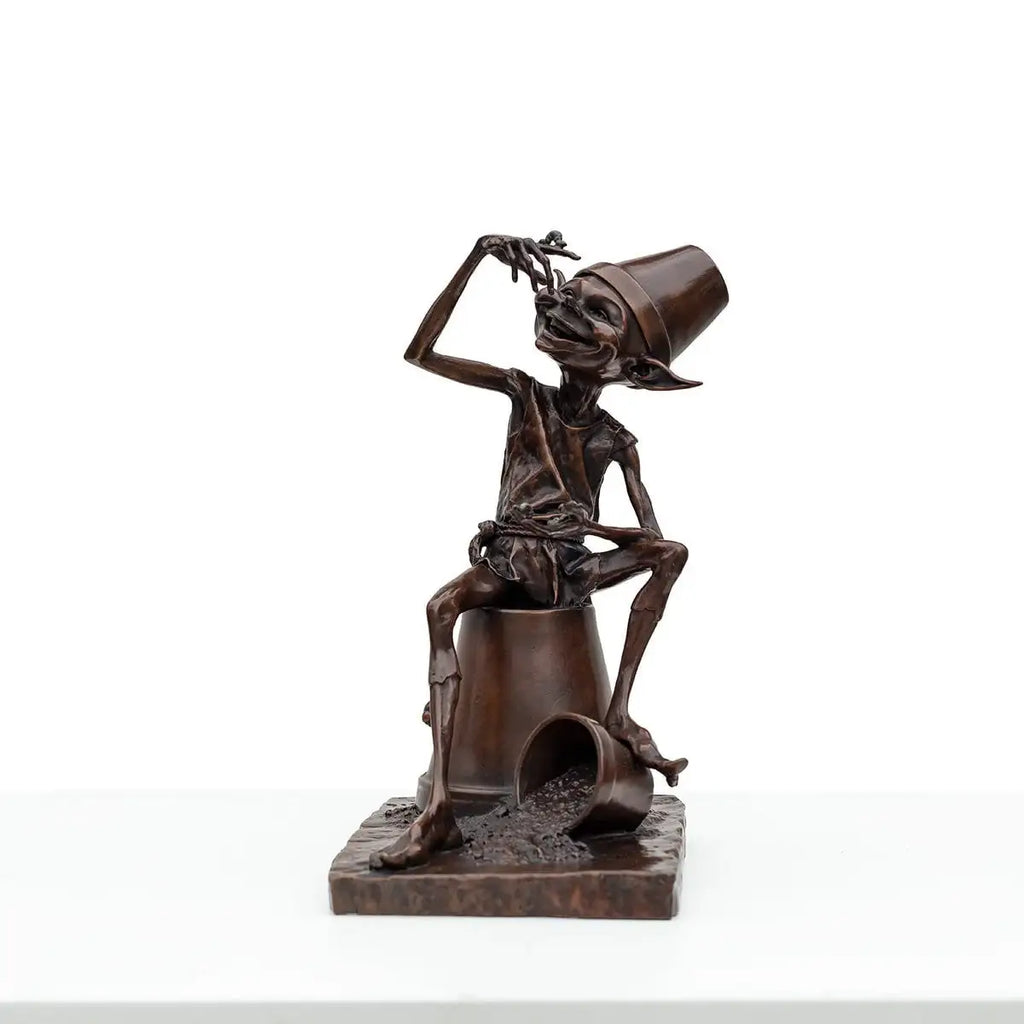 Mischief - Bronze Sculpture (Miniature) - Edition by artist David Goode - Wyecliffe Galleries