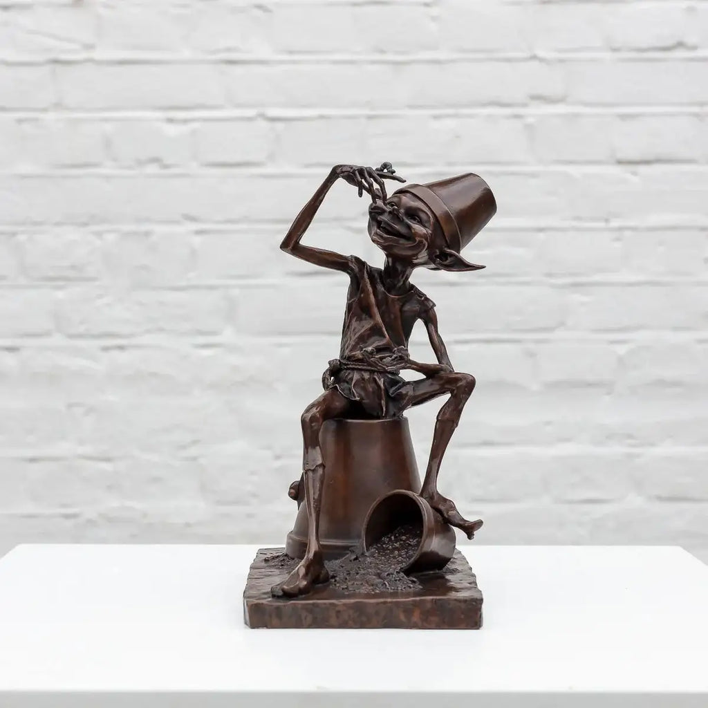 Mischief - Bronze Sculpture (Miniature) - Edition by artist David Goode - Wyecliffe Galleries