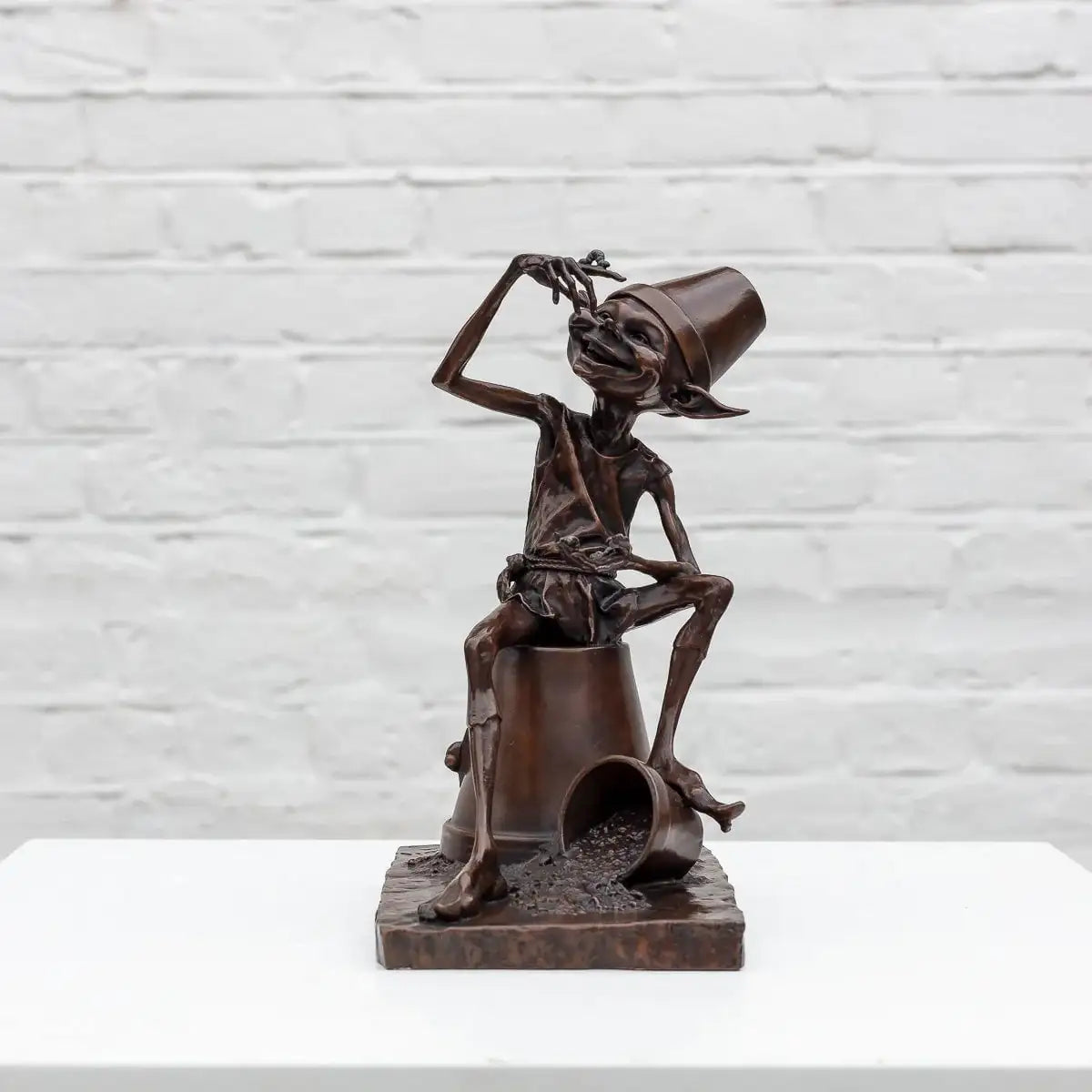 Mischief - Bronze Sculpture (Miniature) - Edition by artist David Goode - Wyecliffe Galleries