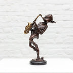 Sax Player - Bronze Sculpture (Miniature) - Edition by artist David Goode - Wyecliffe Galleries