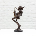 Sax Player - Bronze Sculpture (Miniature) - Edition by artist David Goode - Wyecliffe Galleries