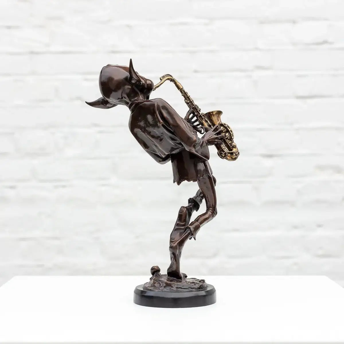Sax Player - Bronze Sculpture (Miniature) - Edition by artist David Goode - Wyecliffe Galleries