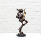 Sax Player - Bronze Sculpture (Miniature) - Edition by artist David Goode - Wyecliffe Galleries
