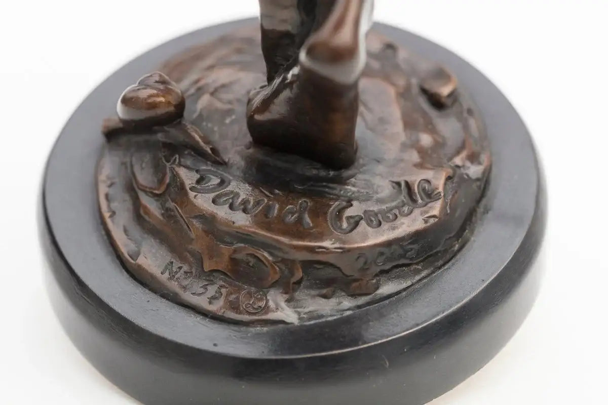 Sax Player - Bronze Sculpture (Miniature) - Edition by artist David Goode - Wyecliffe Galleries