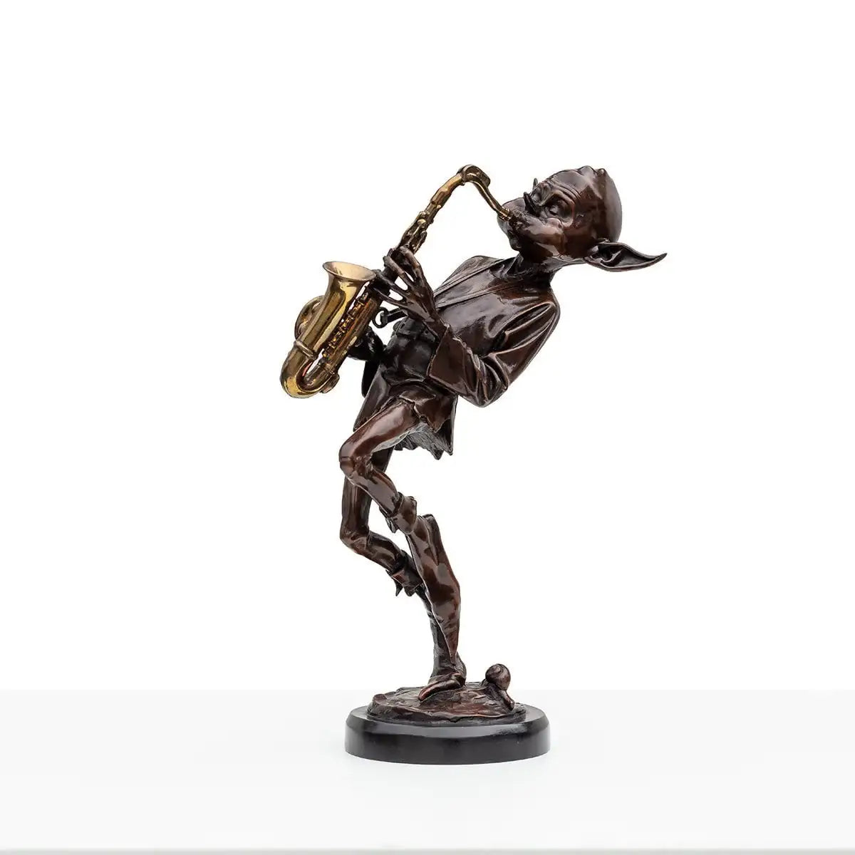 Sax Player - Bronze Sculpture (Miniature) - Edition by artist David Goode - Wyecliffe Galleries