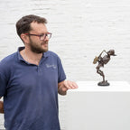 Sax Player - Bronze Sculpture (Miniature) - Edition by artist David Goode - Wyecliffe Galleries