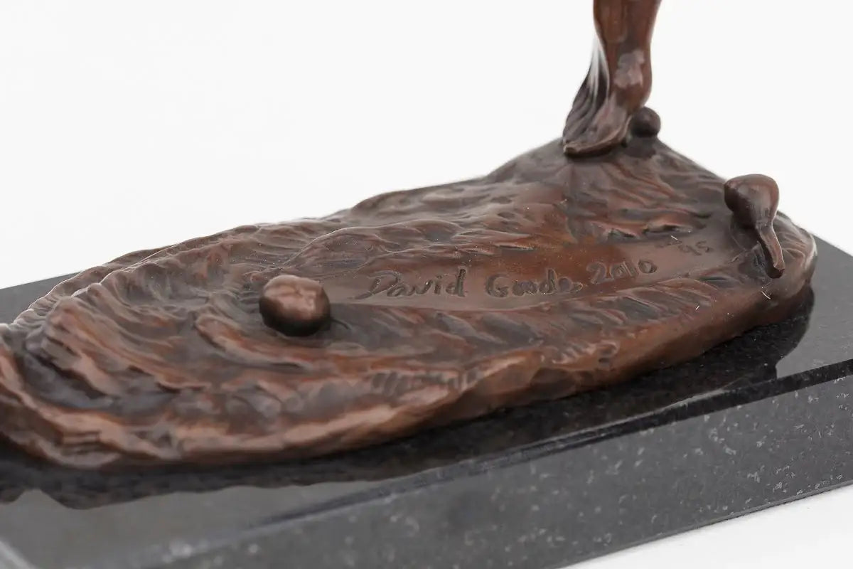 Snailmaker - Bronze Sculpture (Miniature) - Edition by artist David Goode - Wyecliffe Galleries