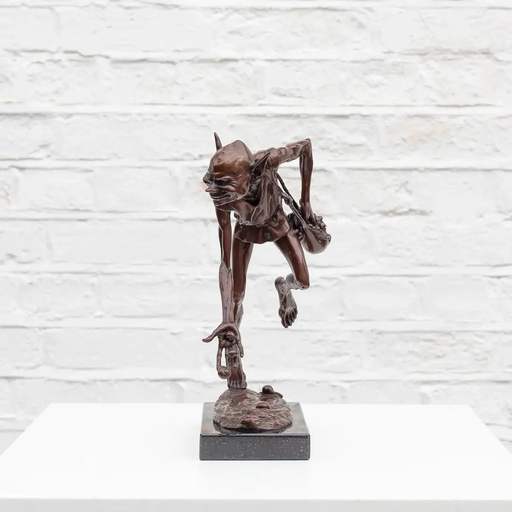 Snailmaker - Bronze Sculpture (Miniature) - Edition by artist David Goode - Wyecliffe Galleries