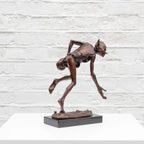 Snailmaker - Bronze Sculpture (Miniature) - Edition by artist David Goode - Wyecliffe Galleries
