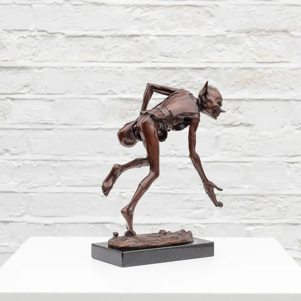 Snailmaker - Bronze Sculpture (Miniature) - Edition by artist David Goode - Wyecliffe Galleries