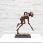 Snailmaker - Bronze Sculpture (Miniature) - Edition by artist David Goode - Wyecliffe Galleries