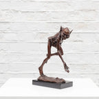 Snailmaker - Bronze Sculpture (Miniature) - Edition by artist David Goode - Wyecliffe Galleries