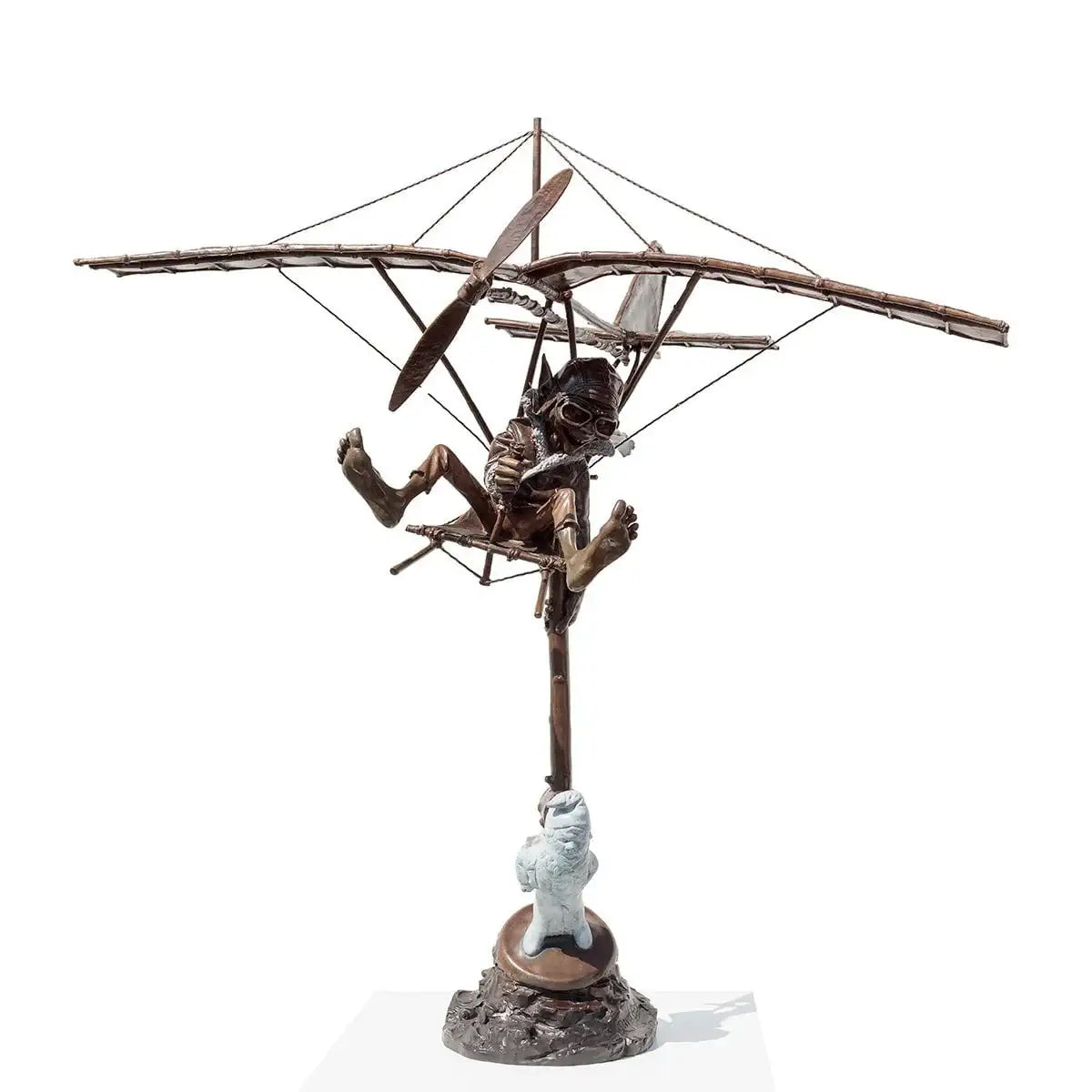 The Aviator - Bronze Sculpture (Medium) - Edition by artist David Goode - Wyecliffe Galleries