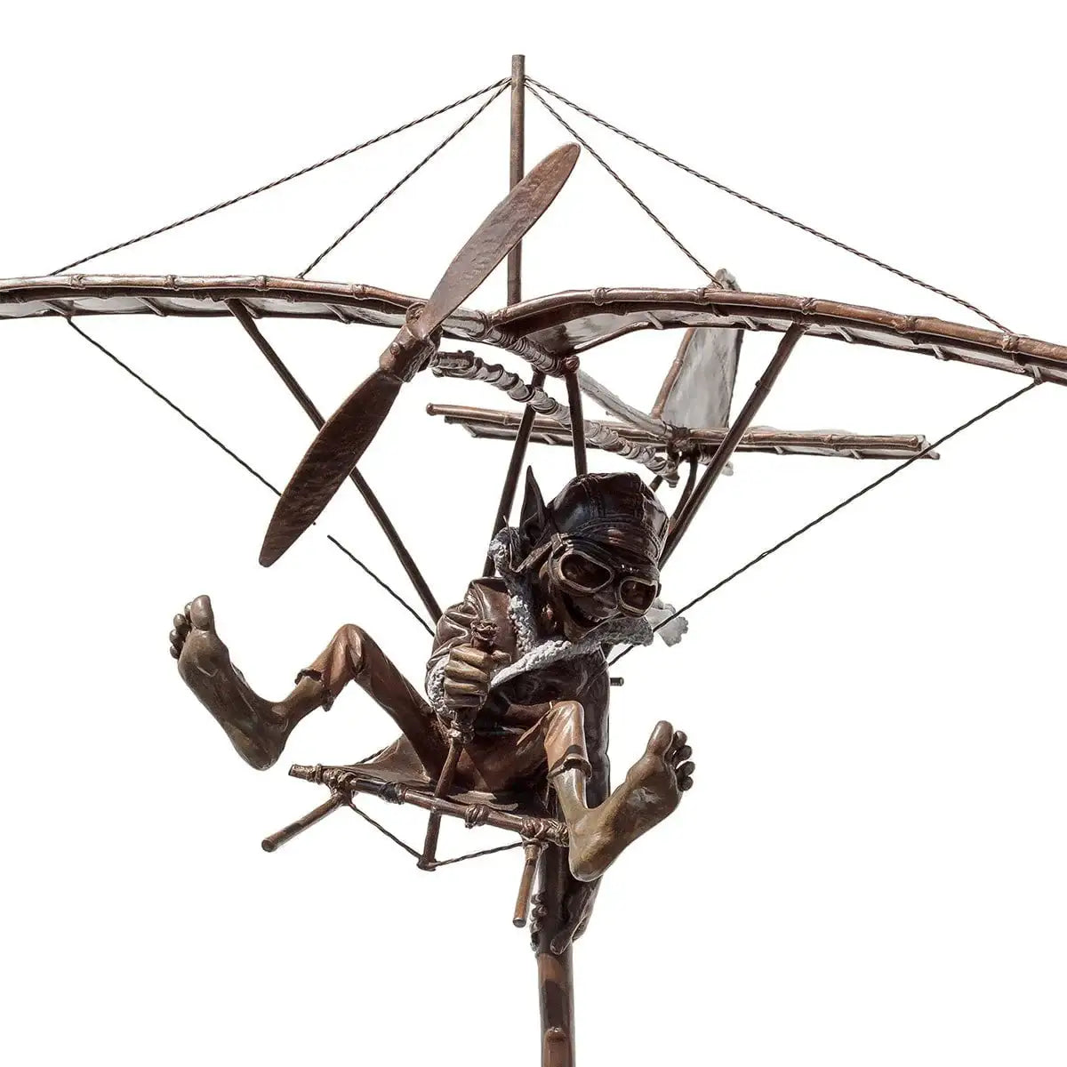 The Aviator - Bronze Sculpture (Medium) - Edition by artist David Goode - Wyecliffe Galleries