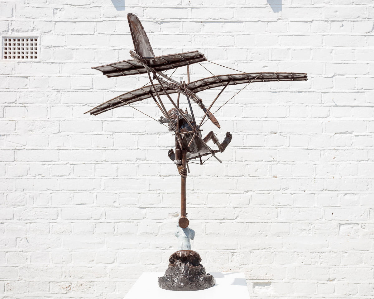 The Aviator - Bronze Sculpture (Medium) - Edition David Goode Sculpture