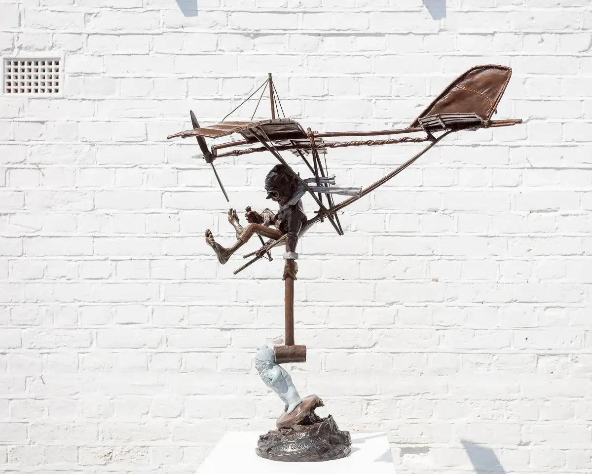 The Aviator - Bronze Sculpture (Medium) - Edition by artist David Goode - Wyecliffe Galleries