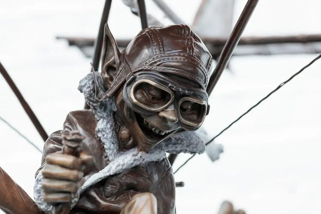 The Aviator - Bronze Sculpture (Medium) - Edition by artist David Goode - Wyecliffe Galleries