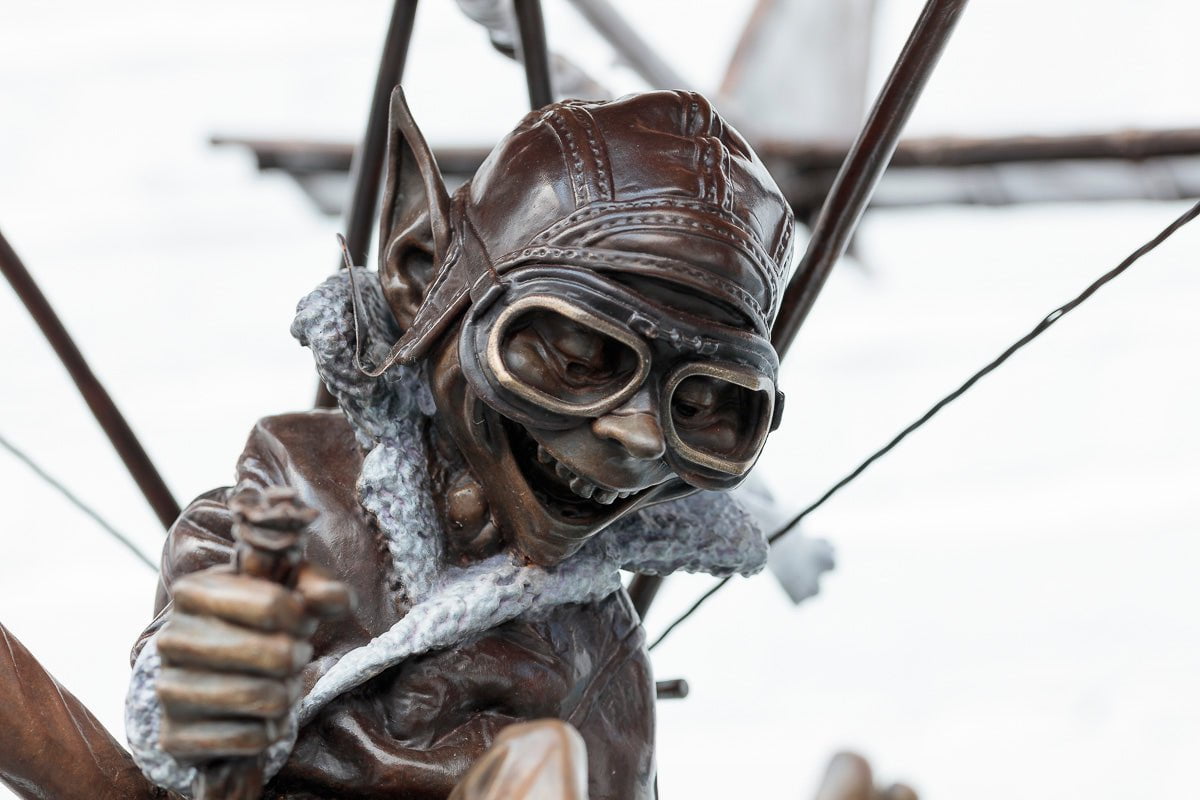 The Aviator - Bronze Sculpture (Medium) - Edition David Goode Sculpture