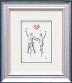 A Boozy Bike Ride - Original Sketch - SOLD by artist David Renshaw - Wyecliffe Galleries