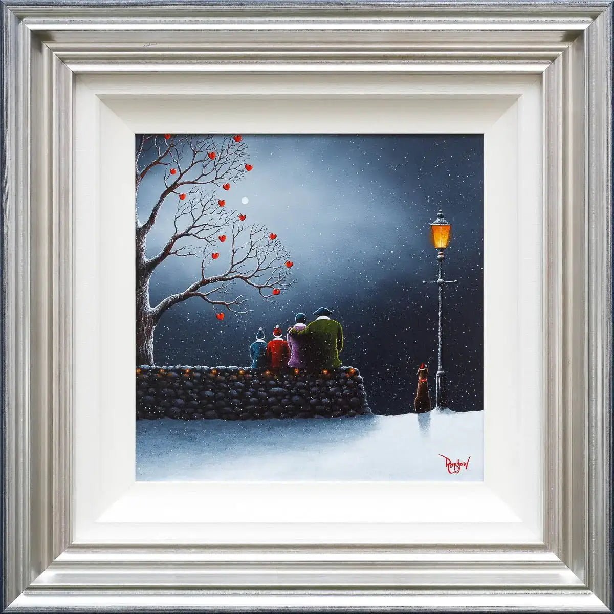 A Cherished Moment Together - Original - SOLD by artist David Renshaw - Wyecliffe Galleries
