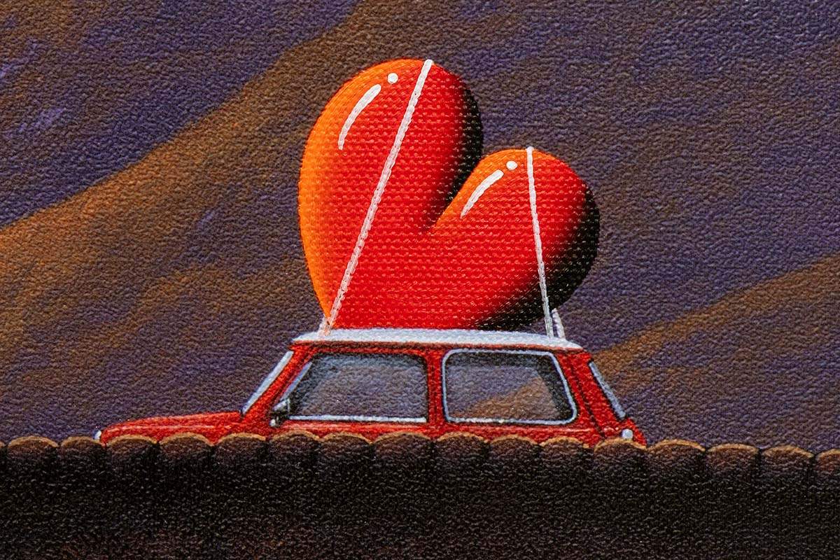 A Dozen Red Roses - Edition by artist David Renshaw - Wyecliffe Galleries