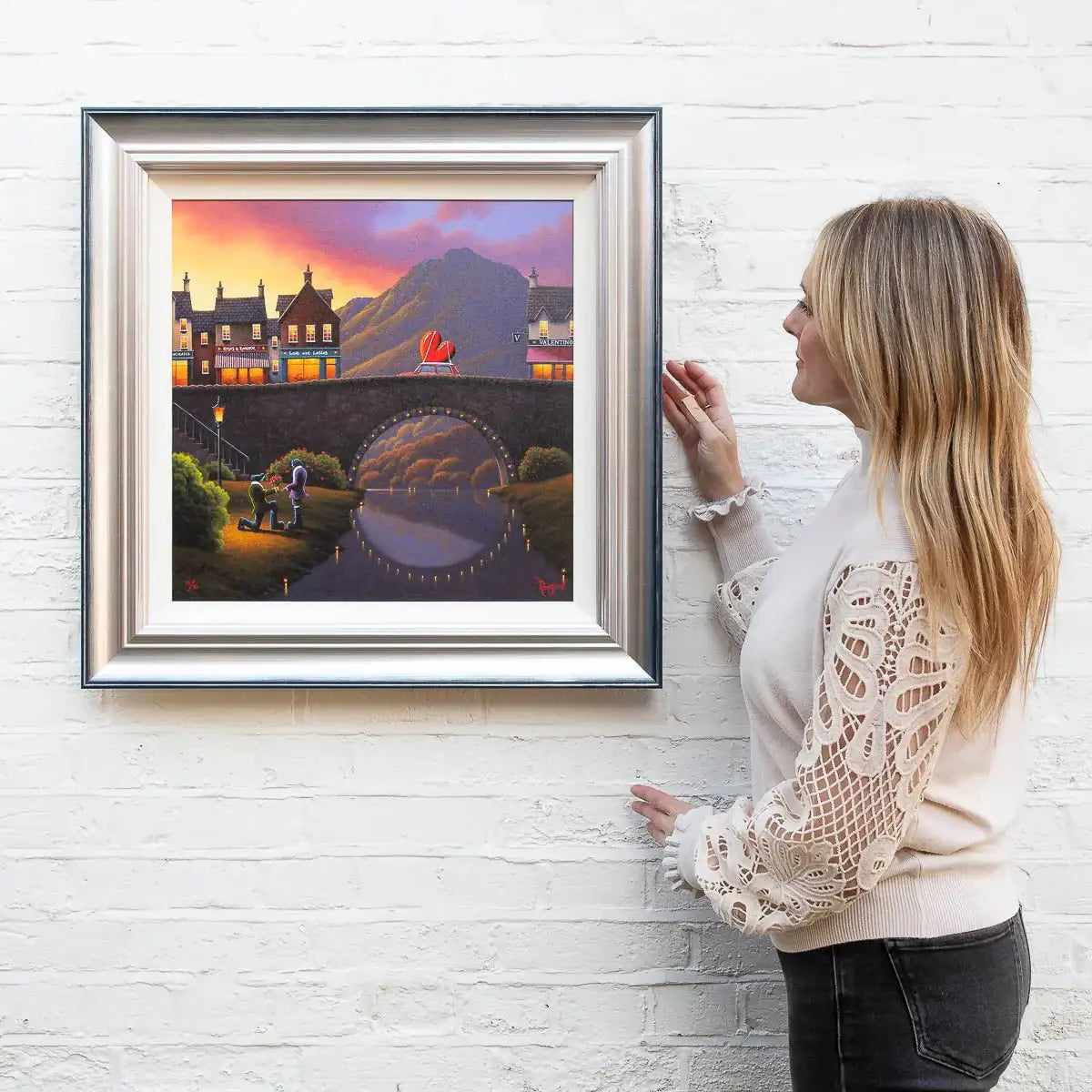 A Dozen Red Roses - Edition by artist David Renshaw - Wyecliffe Galleries
