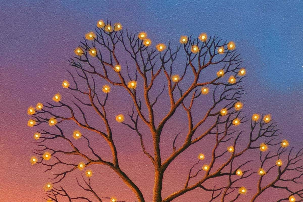 A True Love Story Never Ends - Original - SOLD by artist David Renshaw - Wyecliffe Galleries
