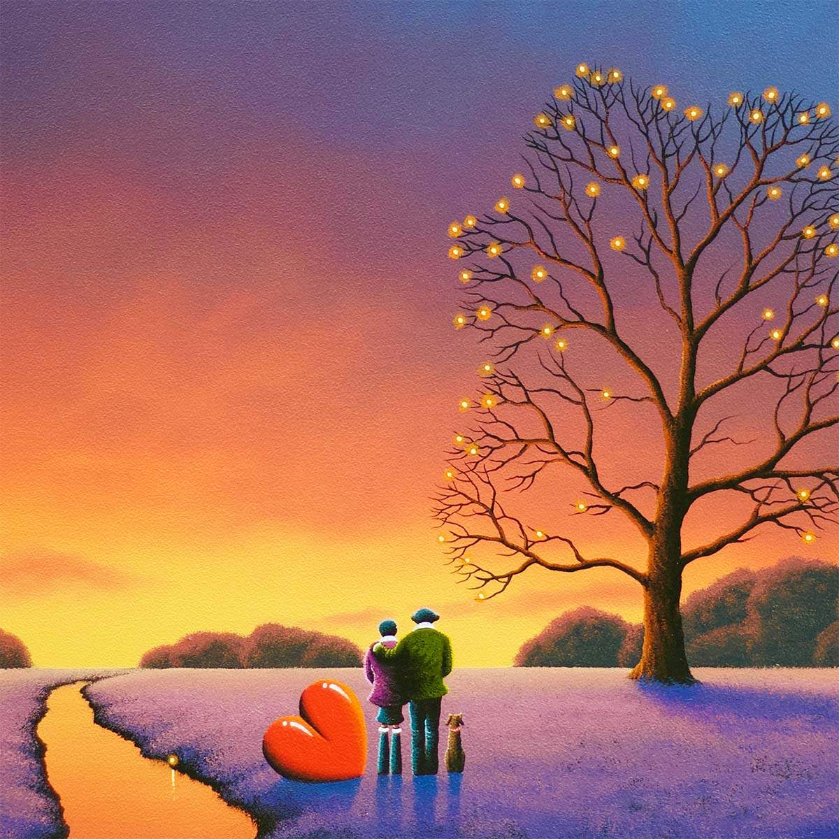 A True Love Story Never Ends - Original - SOLD by artist David Renshaw - Wyecliffe Galleries
