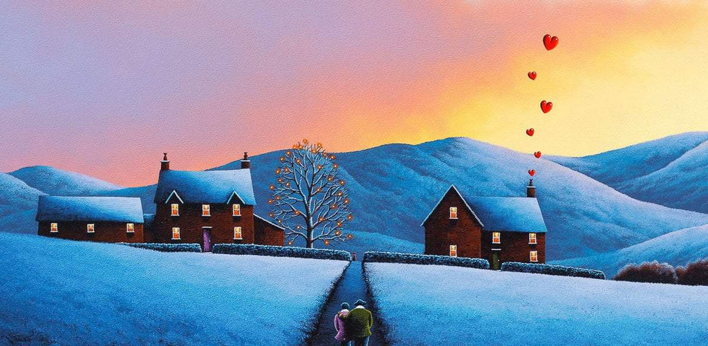 A Warm Winter's Welcome - Original by artist David Renshaw - Wyecliffe Galleries