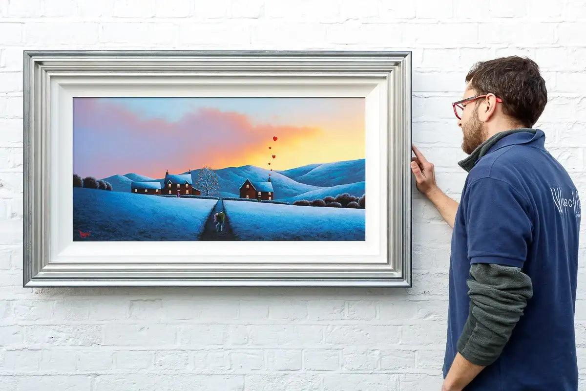 A Warm Winter's Welcome - Original by artist David Renshaw - Wyecliffe Galleries