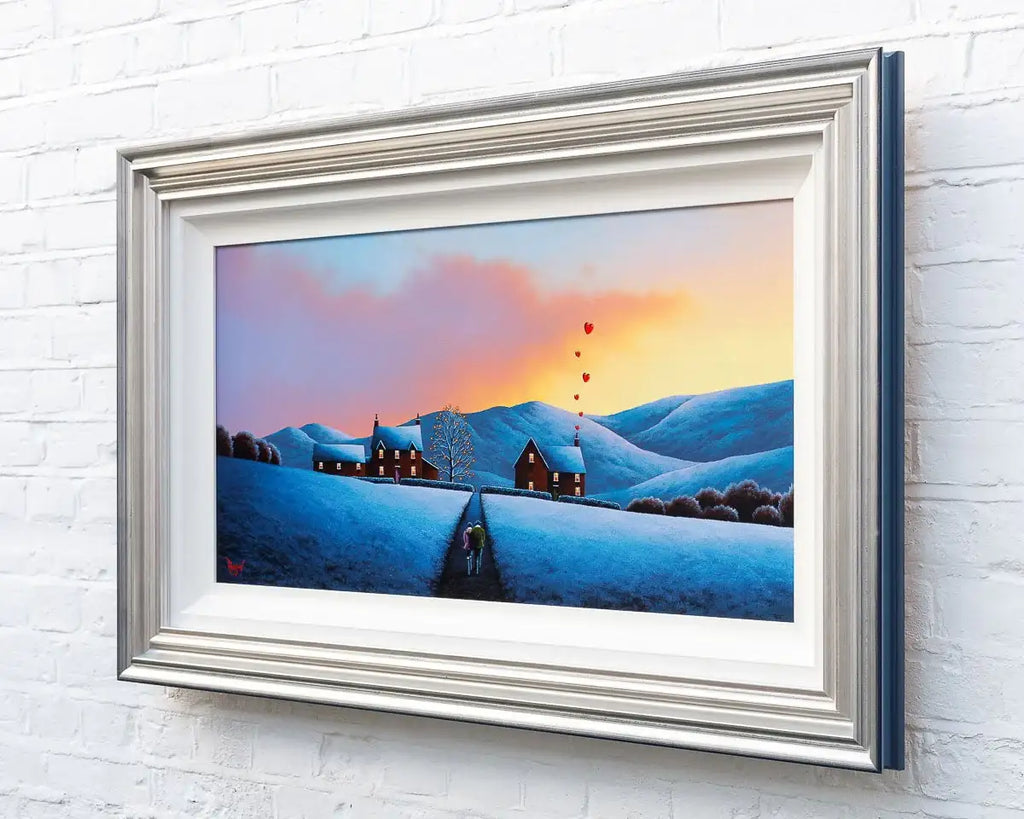 A Warm Winter's Welcome - Original by artist David Renshaw - Wyecliffe Galleries