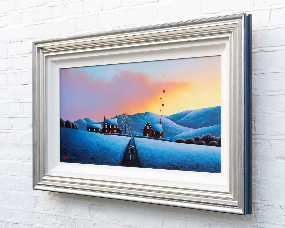 A Warm Winter's Welcome - Original by artist David Renshaw - Wyecliffe Galleries